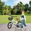 Image de JEOBEST 16 Pouces Bicyclette pour Enfants en acier au carbone Convient aux Débutants Vélo pour Filles et Garçons de 5 À 7 Ans
