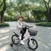 Image de SUPFINE 14 Pouces Vélo Enfant avec Panier et Roues Stabilisatrices - en acier - Bicyclette pour Filles et Garçons de 3-5 Ans