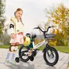 Image de YIPEEMA. VÉLO POUR ENFANTS À BARRE HORIZONTALE DE 14 POUCES - AVEC ROUES DENTRAÎNEMENT - BLANC.