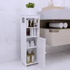 Image de JEOBEST Armoire de Salle de Bain Meuble de Rangement Colonne de Salle de Bain avec Étagères Compartiments 24 x 20 x 75 cm
