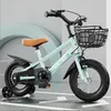 Image de Débutant Vélo enfant 16 -MIPAN - Vélo Enfant avec Panier + Roues stabilisatrices - Réglable de hauteur - Age 3 à 6 ans - Vert