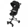 Image de YIPEEMA. POUSSETTE BÉBÉ CADRE NOIR + COUSSIN NOIR + TENTE NOIR PUR 30*55*865CM NOIR.