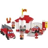 Image de Jeu de construction - ECOIFFIER - ABRICK Soldats du feu - Caserne avec 2 pompiers et 2 véhicules