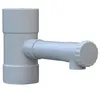 Image de Raccord PVC récupérateur deau - Ø80 mm - Sortie Ø35 mm - Gris - Installation facile - Résistant aux intempéries