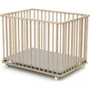 Image de Parc pliant en bois Brut - FORMULA BABY - 70 x 100 cm - Marron - Bébé - 24 mois - 2 ans