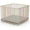 Image de Parc pliant en bois Brut - 100 x 100 cm - FORMULA BABY - Parc bébé - Mixte - Blanc