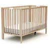 Image de AT4 - Lit bébé pliant en bois FOLDO 60 x 120 cm Hêtre Verni - Taille unique