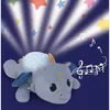 Image de Peluche veilleuse et musicale - JEMINI - LEON LE DRAGON - Bleu - Mixte - 39 cm
