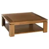 Image de MACABANE AYAN - Table basse carrée marron sous plateau 90x90cm bois Teck
