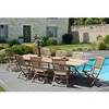 Image de Table rectangulaire double extension 200-300x120 cm JARDITECK