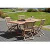 Image de Table rectangulaire extensible 120-180x90 cm JARDITECK