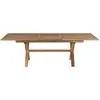 Image de Table rectangulaire en teck pieds croisés - extensible - 180 / 240 x 100 cm JARDITECK