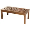 Image de Table Basse De Jardin En Teck troxi 100cm Naturel - Paris Prix Marron