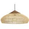 Image de MACABANE SIXTINE - Suspension 65x65cm en bois de teck recyclé et rotin beige