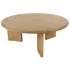 Image de MACABANE AMY - Table basse ronde 80cm en bois de mindi AMY