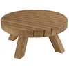 Image de MACABANE KALLY - Table basse jardin ronde 80cm bois teck recyclé naturelle