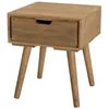 Image de MACABANE ANDREW - Chevet scandi bois marron 1 tiroir Sapin