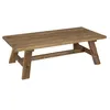 Image de MACABANE SANDY - Table basse rectangulaire 140x70cm bois Pin recyclé