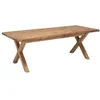 Image de MACABANE SANDY - Table à manger rectangulaire 220x100cm bois Pin recyclé