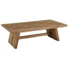 Image de MACABANE SANDY - Table basse rectangulaire 130x70cm bois pin recyclé