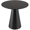 Image de MACABANE DALY - Table dappoint 50x50cm pied conique métal en bois noire