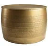 Image de MACABANE HONORE - Table basse alu. 60x60cm motifs arabesques couleur laiton