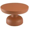 Image de MACABANE HORTENSE - Table basse ronde 60cm en fer couleur marron mat