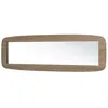 Image de MACABANE JULIA - Miroir rectangulaire angles arrondis 120x40cm couleur mocha JULIA