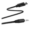 Image de Câble audio - TNB - USB-C vers Jack 3.5mm - Nylon tressé - 1m20 - Noir