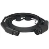 Image de câble de recharge pour les voitures électriques type T2 monophasé 32A/72kW IP54 longueur de 5m noir