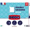 Image de Oreiller Double Saisons DODO - 60 x 60 cm - 100% Polyester VOLUPTAIR - Blanc