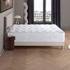 Image de DODO - Ensemble - Matelas ferme + sommier + Tête de lit Blanc x Beige LE VERITABLE - 160 x 200 cm