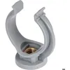 Image de Collier lyre PVC gris simple - Tube Diamètre 40 mm - Nicoll