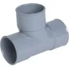 Image de Pied de biche PVC gris 87 degrés30 - Diamètre 32 mm - Triple emboîture - Nicoll