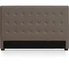 Image de Tête de lit - MENZZO - Luxor - Capitonnage classique-chic - Coloris Taupe - L180 x P8 x H120 cm