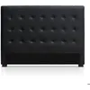 Image de MENZZO Tête de lit Luxor 160cm Noir - Simili & P.U. L160 x P8 x H120 cm