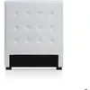 Image de MENZZO Tête de lit Luxor 90cm Blanc - Simili & P.U. L90 x P8 x H120 cm
