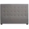 Image de MENZZO Tête de lit Luxor 160cm Tissu Taupe - Tissu L160 x P8 x H120 cm