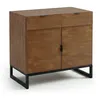 Image de MENZZO Commode 2 tiroirs et 2 portes battantes Panara Chêne Clair