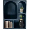 Image de MENZZO Meuble de rangement à étagères en arche Mojik L60cm Bois Noir