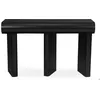Image de MENZZO Console design 2 tiroirs L120cm avec pieds obliques Mezade Noir