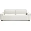 Image de MENZZO Canapé convertible clic-clac 3 places Pikado Tissu effet lin Crème -L228 x P91 x H82 cmSurface de couchage : 100 x 189
