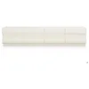 Image de MENZZO Meuble tv 8 tiroirs arrondis Mezade L180cm Crème