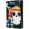 Image de Façade de protection - KONIX - One Piece - PS5 - Silicone - Antichoc - Anti-rayures - Motif Luffy - Noir