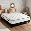 Image de CONFORT DESIGN Hotel Grand Confort Ensemble matelas & sommier 160 x 200 - Ep. 30cm - Ressorts - 7 zones - Fabriqué en France