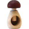 Image de Casse-noix - ROGER ORFEVRE - Champignon - Bois naturel - Diamètre 6 cm - Hauteur 10 cm