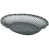 Image de ROGER ORFEVRE - Corbeille pain Vintage ovale gris givré 30x24 cm