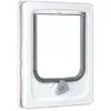 Image de Chatière 4 positions pour gros chat et petit chien - ZOLUX - L24 x H325 cm - Pour porte bois PVC métal - Catwalk - Blanc