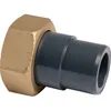 Image de Raccord union PVC pression noir droit - F 1 - Mâle diamètre 25 mm - Girpi