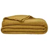 Image de Couvre lit en gaze de coton moutarde 260x240